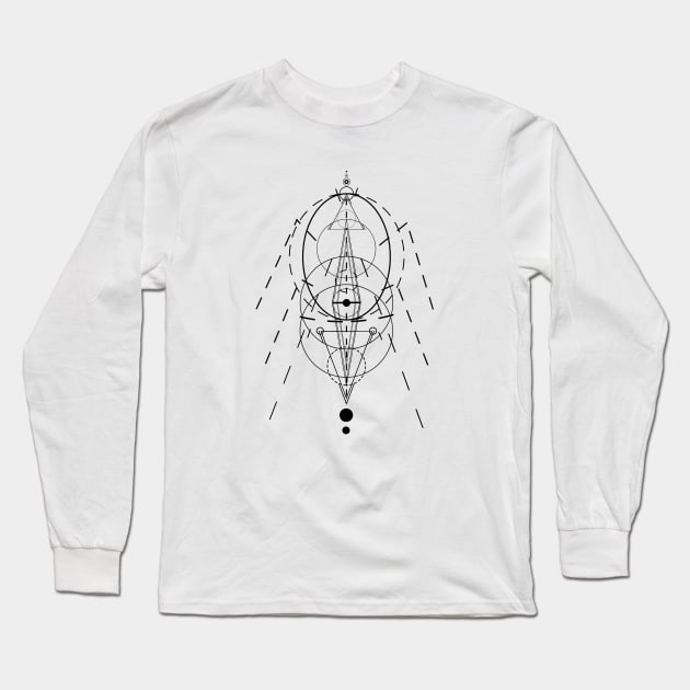 Minimal geometric ant tattoo Long Sleeve T-Shirt by gegogneto